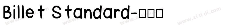 Billet Standard字体转换